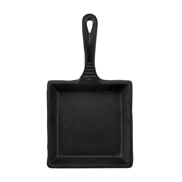 Lifetime Brands PreSeasoned Cast Iron Square Frying Pan & Reviews